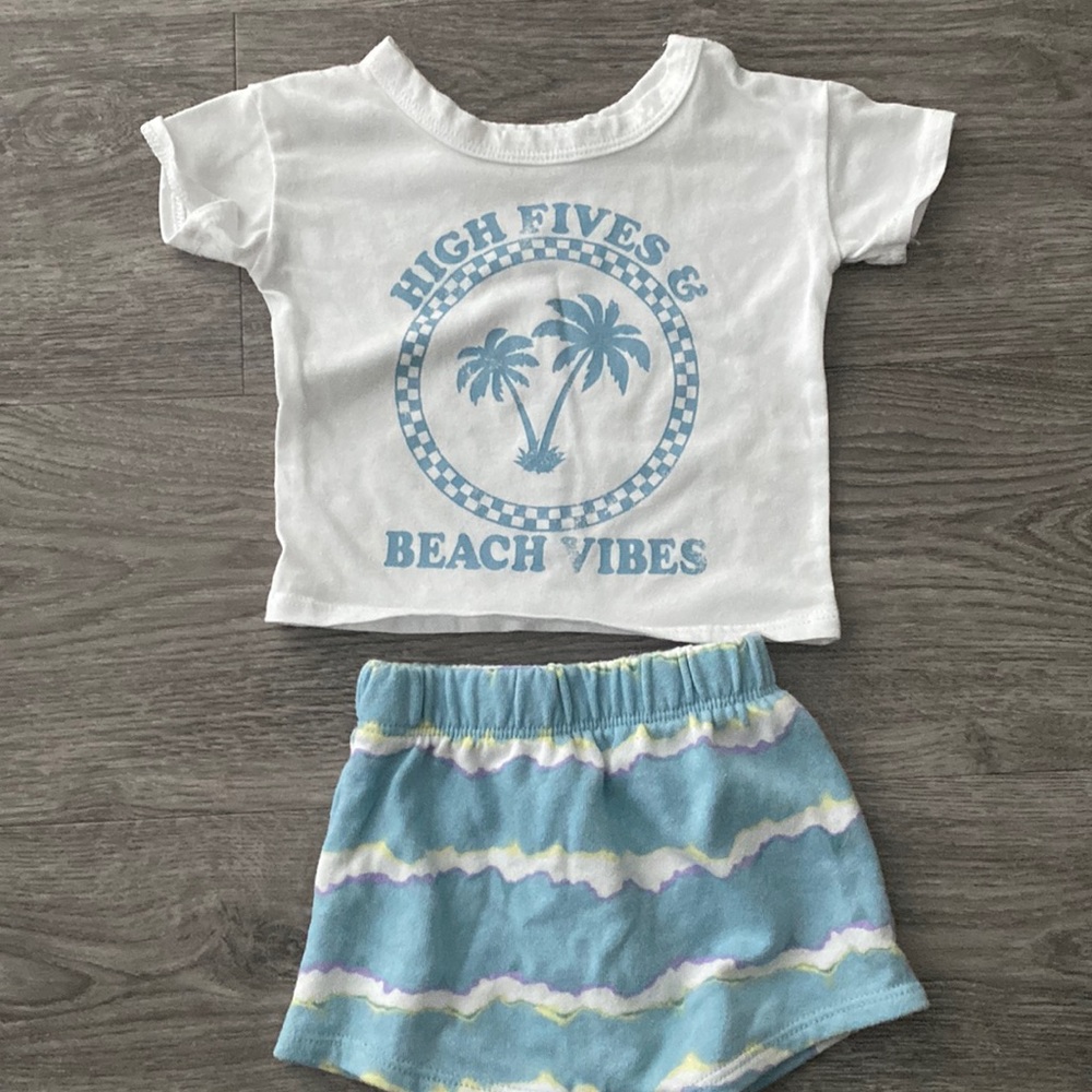 Two piece shirt and short